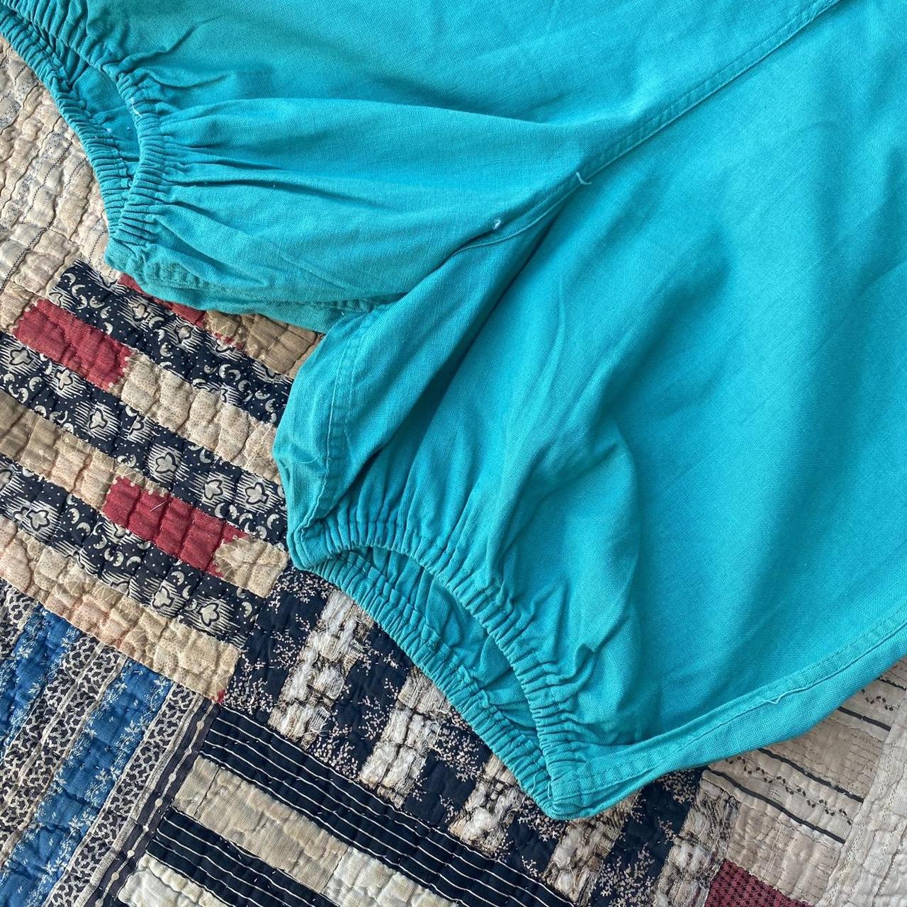 Vintage Women's Romper - Blue/Green - M – 1950s s… - image 4
