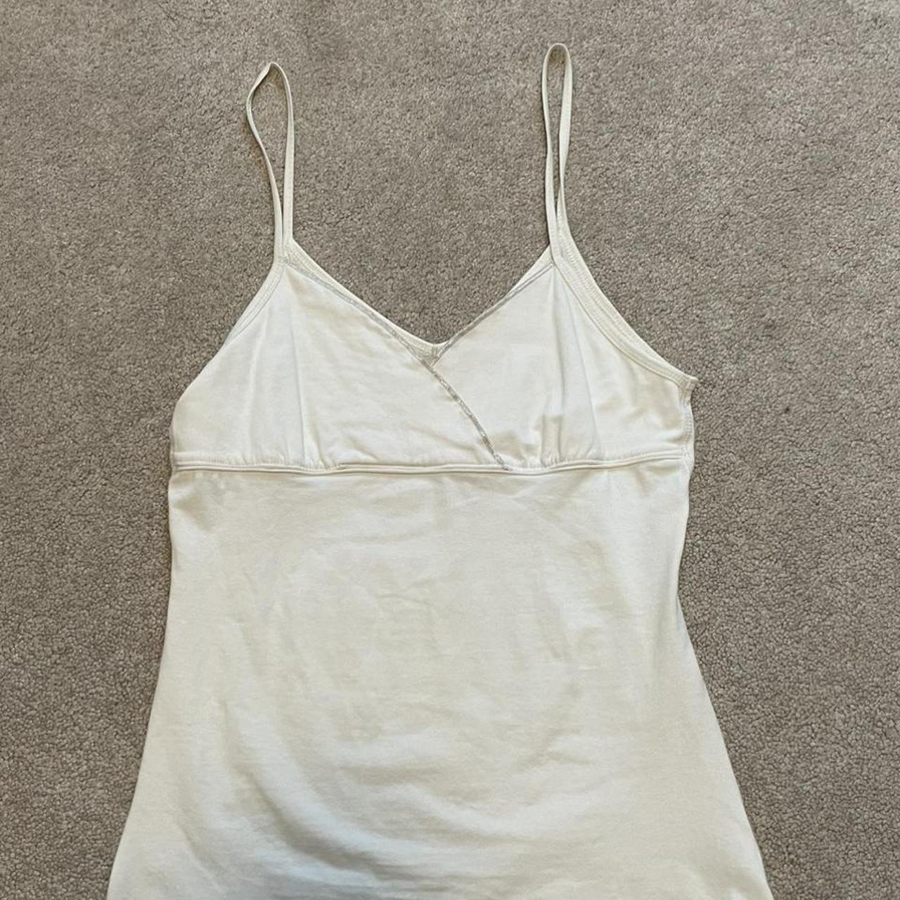Mossimo Women's White and Silver Vest