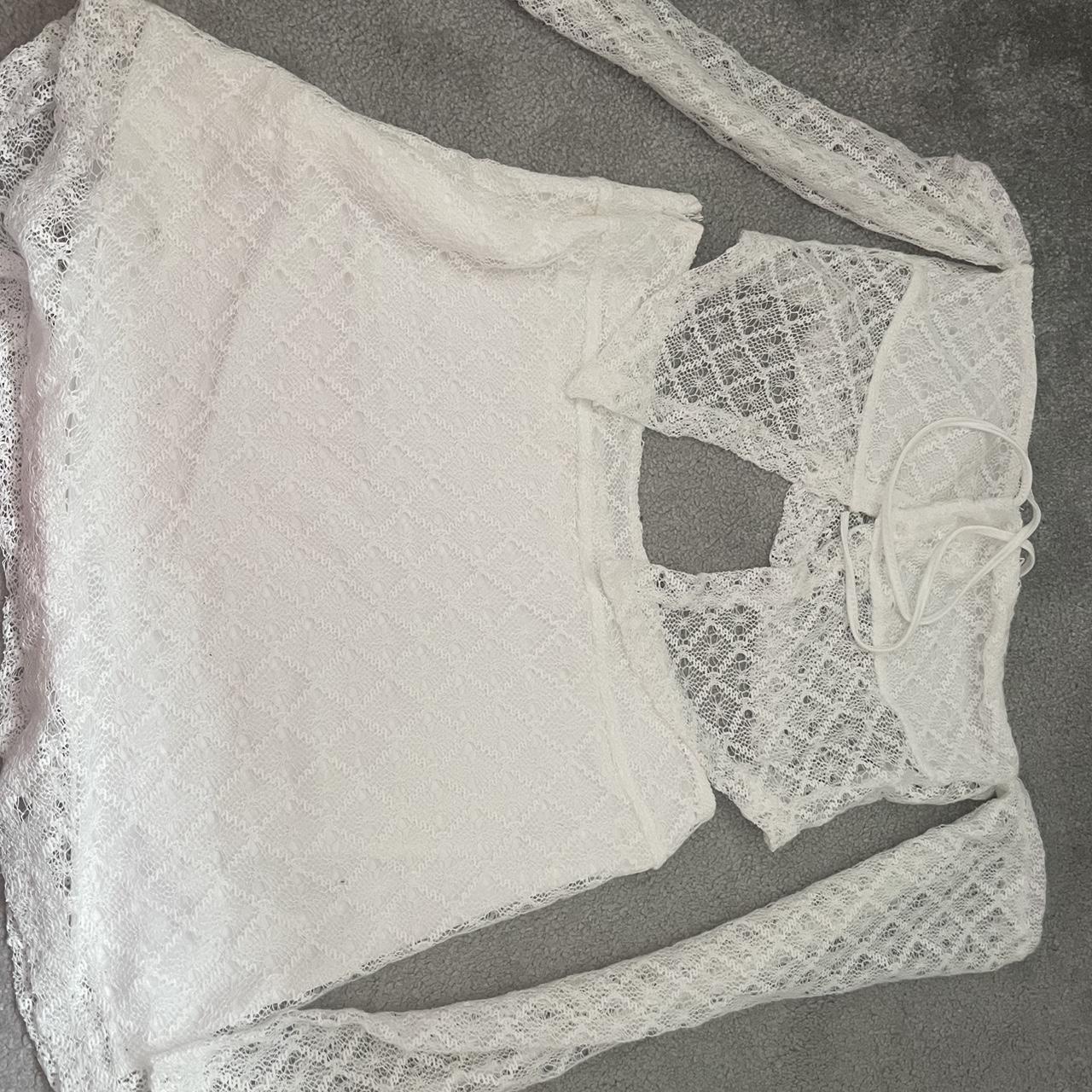 katch me white off the shoulder co ord,,. never worn... Depop