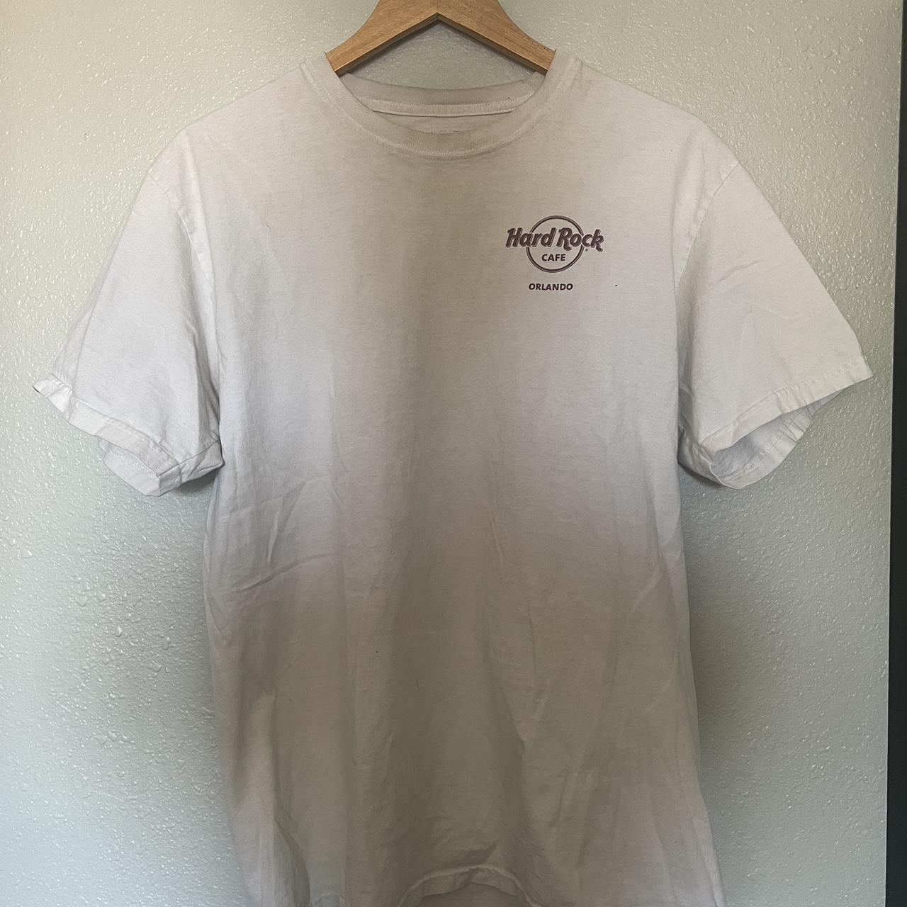 Hard Rock Cafe Men's White T-shirt | Depop