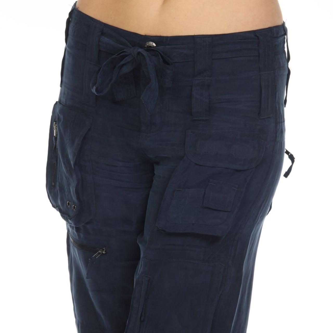  Womens Navy Blue Cargo Pants