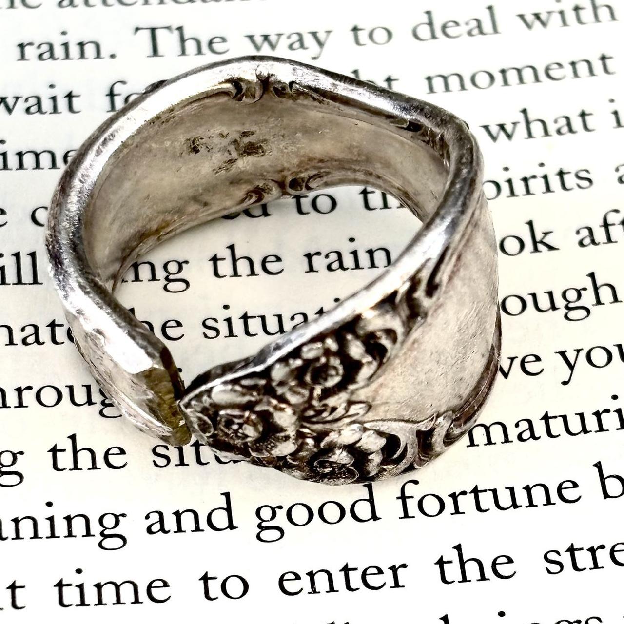 Women's Ring - Silver – Silverware adjustable rin… - image 2