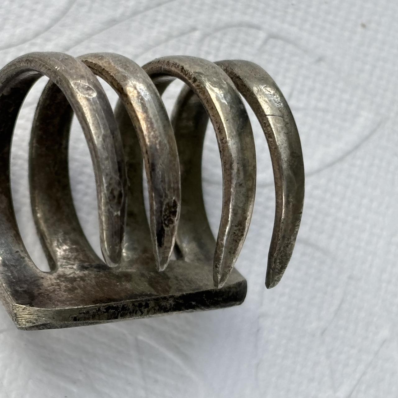Women's Ring - Silver – Silverware fork ring Size… - image 5