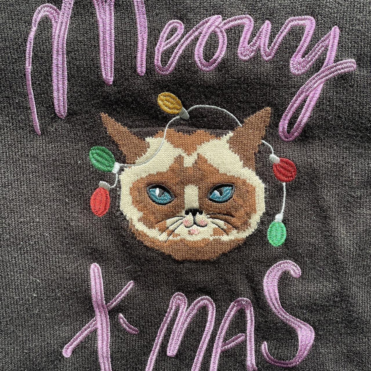 It really speaks for itself Meowy Xmas cat Depop