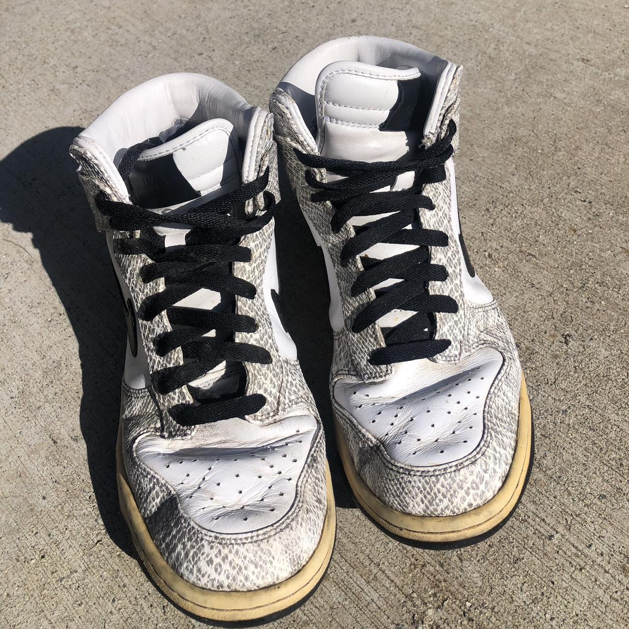 Nike Dunks High SP Cocoa Snake. W/creases and wear... - Depop