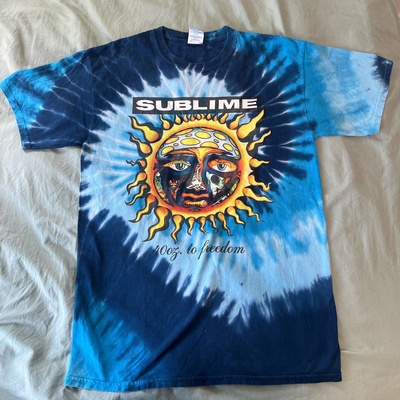 vintage blue sublime shirt! - good condition -… - Depop