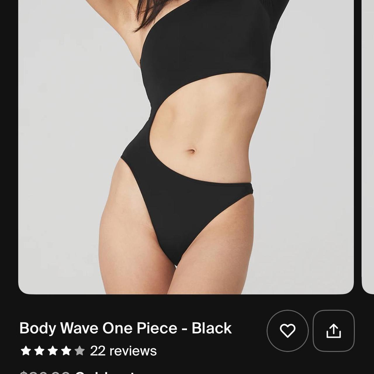 alo yoga body wave one piece swimsuit. size small