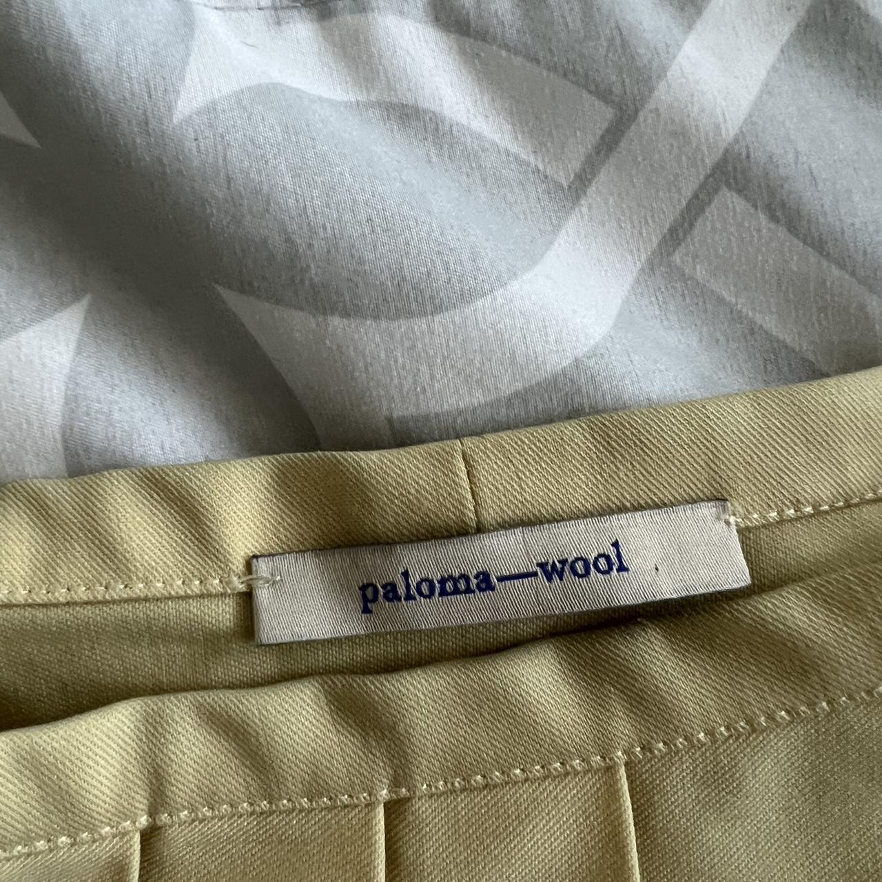 Paloma Wool Yellow Elia miniskirt, poly wool blend... - Depop