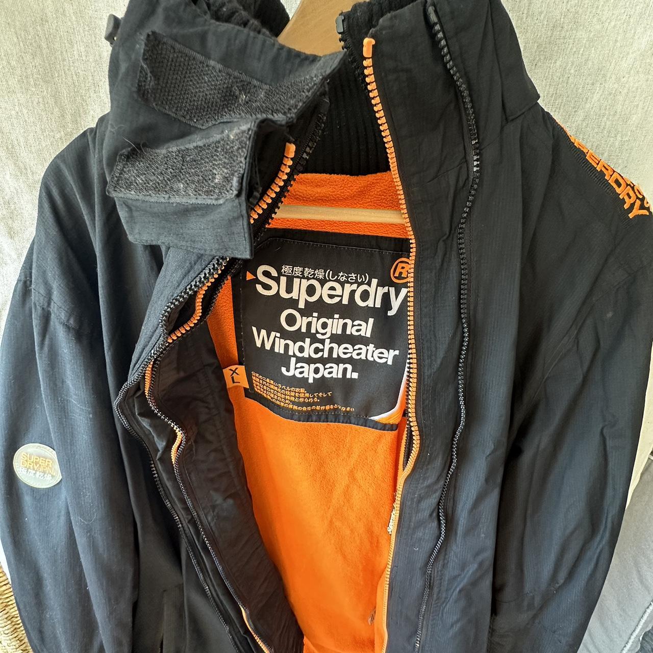 SUPERDRY HYBRID SERIES ジャケット L 黒/オレンジ Superdry Polar Fleece Hybrid Jacket | Dressinn ジャケット