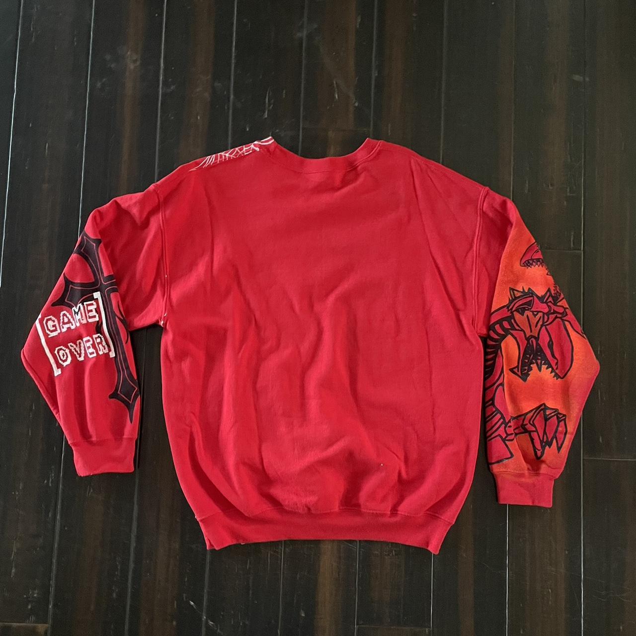 Men's Red And Black Jumper 