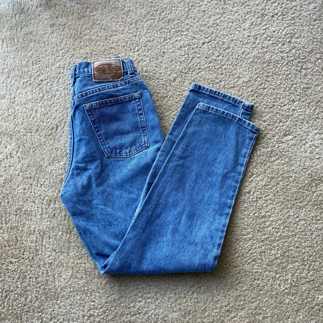 Vintage Sonoma jeans. Measures waist 24/25. Inseam... - Depop