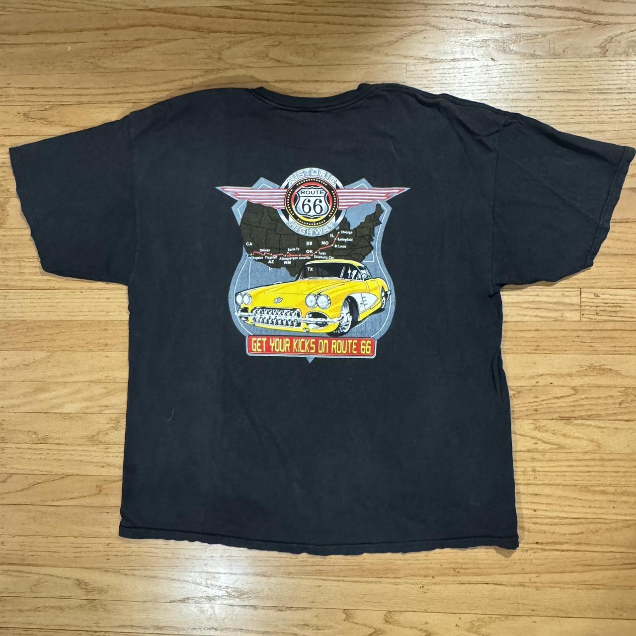 VINTAGE ROUTE 66 T-SHIRT - USED GOOD - BACKHIT 🤩 -... - Depop