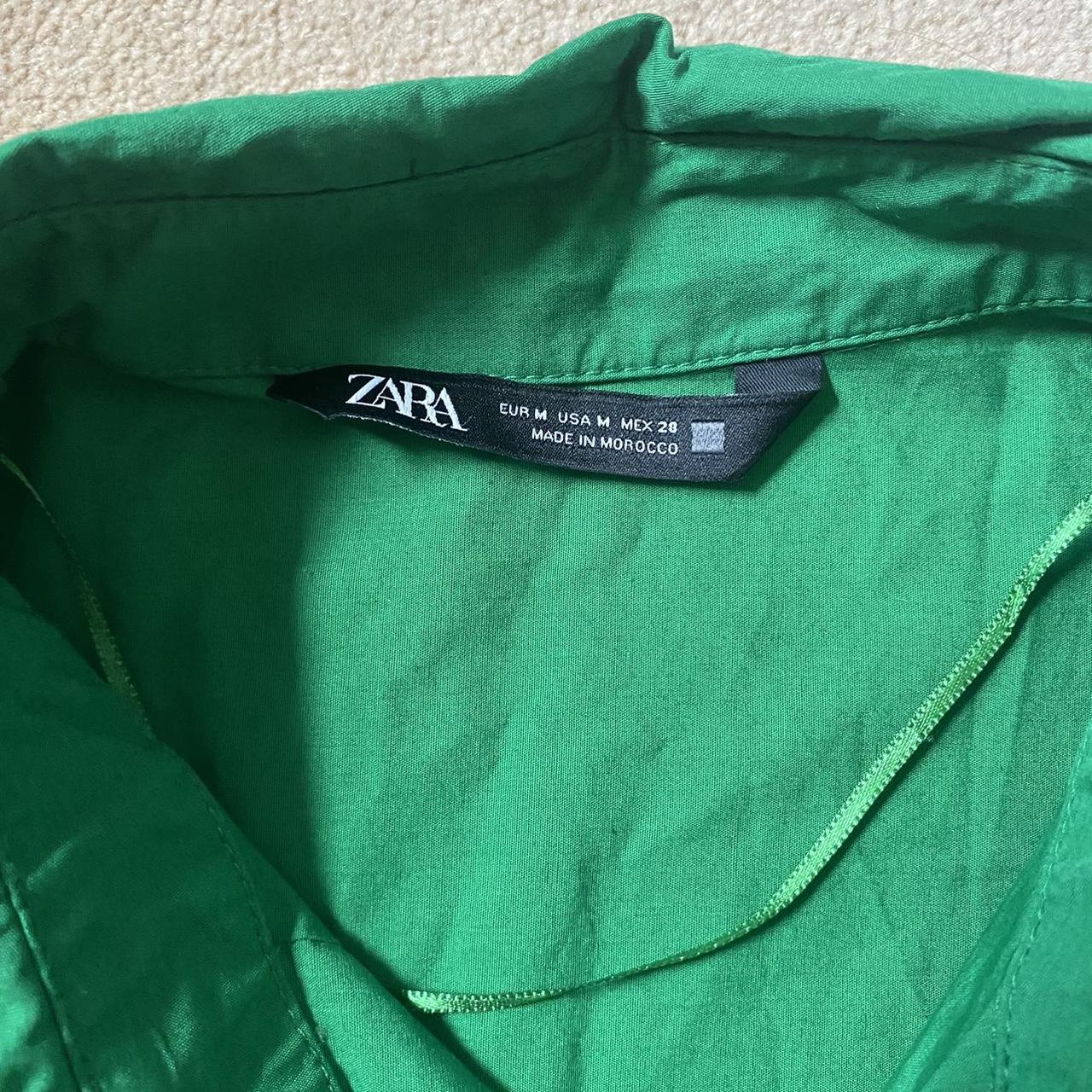 Zara Women's Green Shirt Depop
