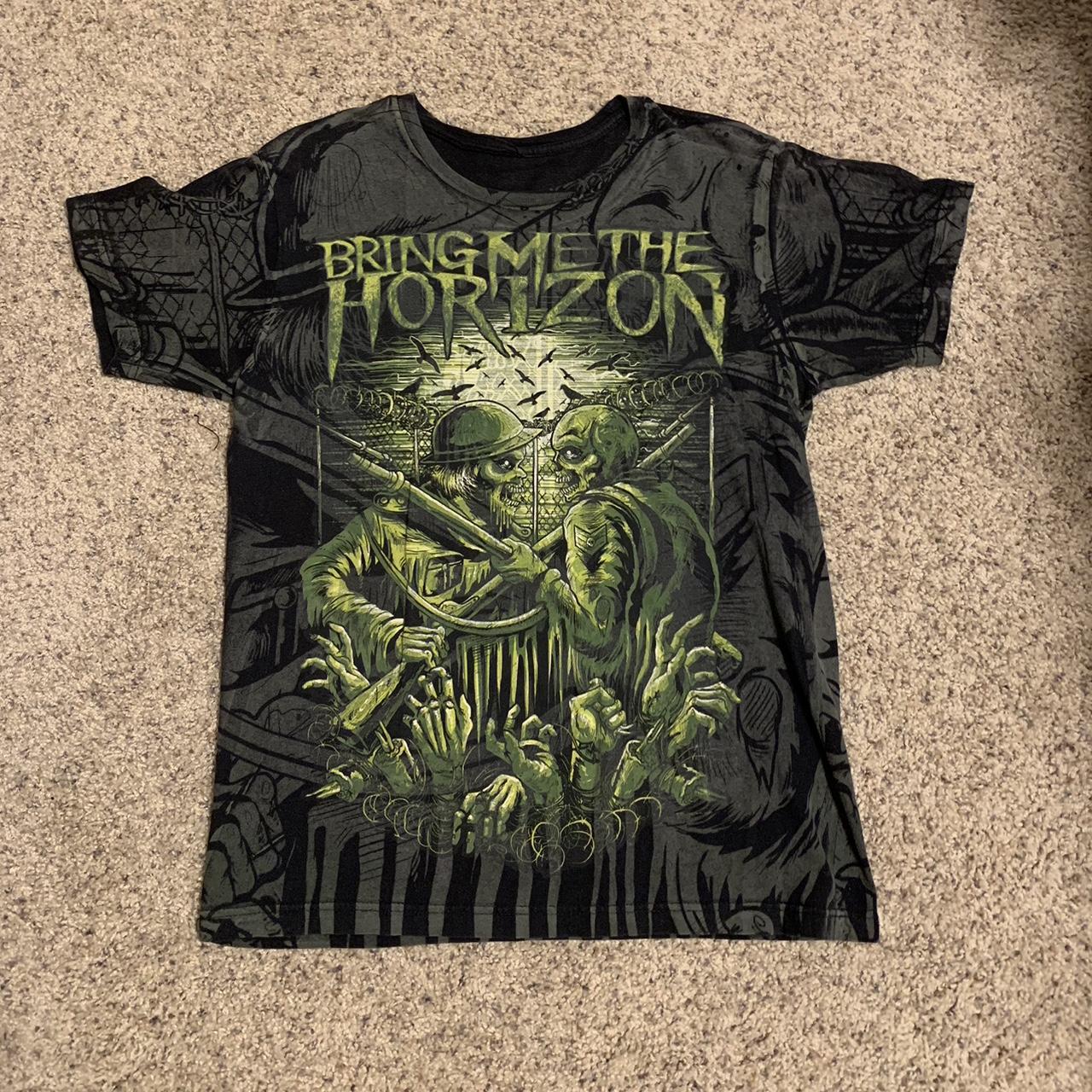 Vintage Bring Me The Horizon Zombies World War 3... - Depop