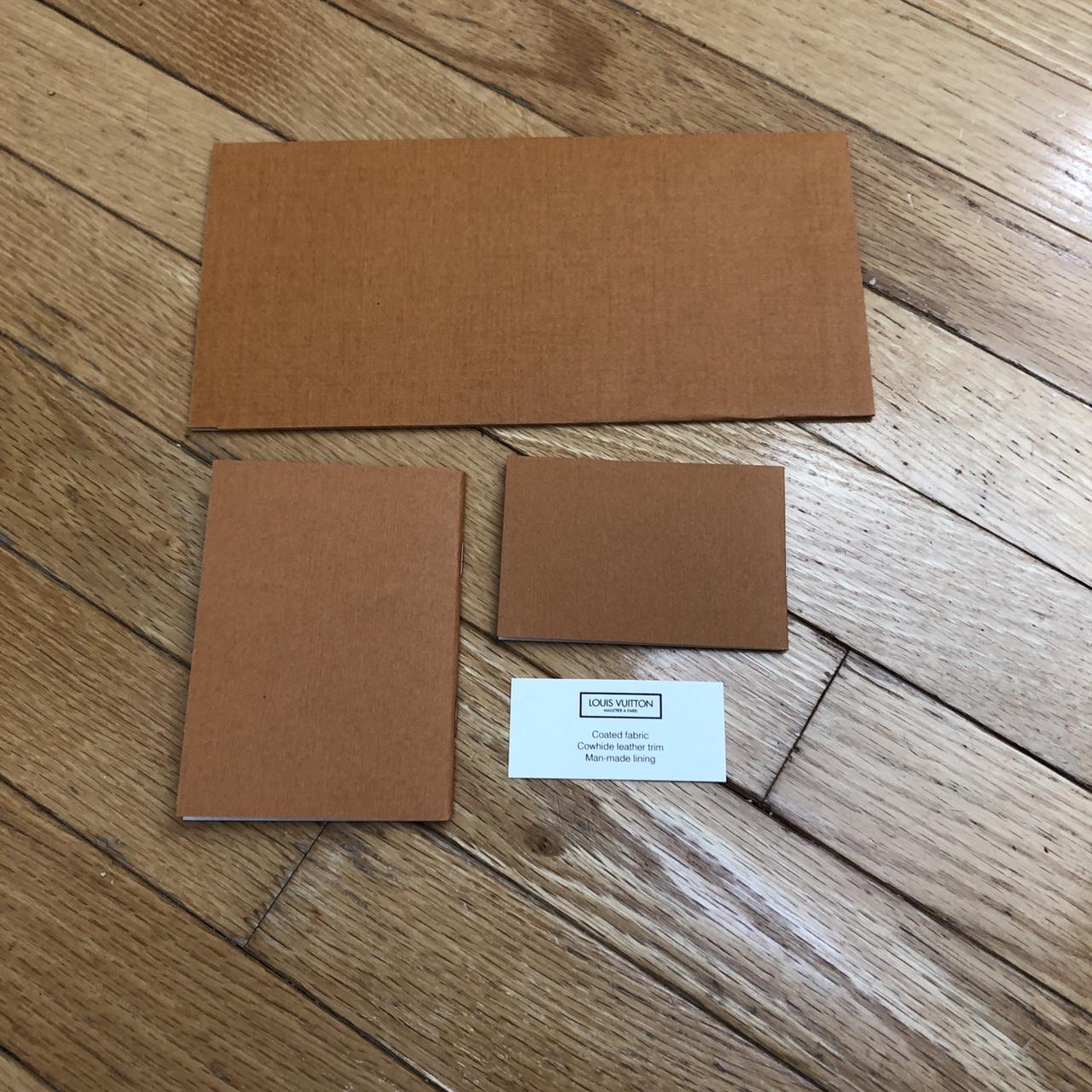 Authentic LOUIS VUITTON 6 Orange Envelopes Card Receipt Holders 4.25” x  8.75”