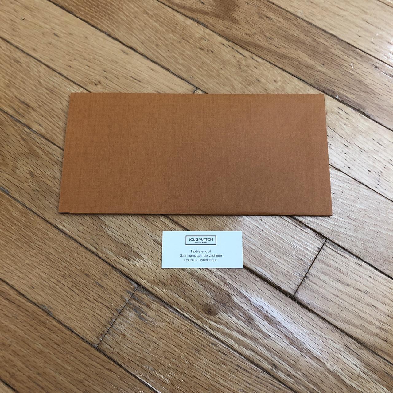 Authentic Louis Vuitton envelope and authentication