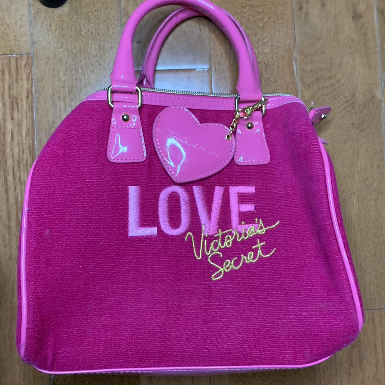 Victoria secret pink sale velour satchel rhinestones