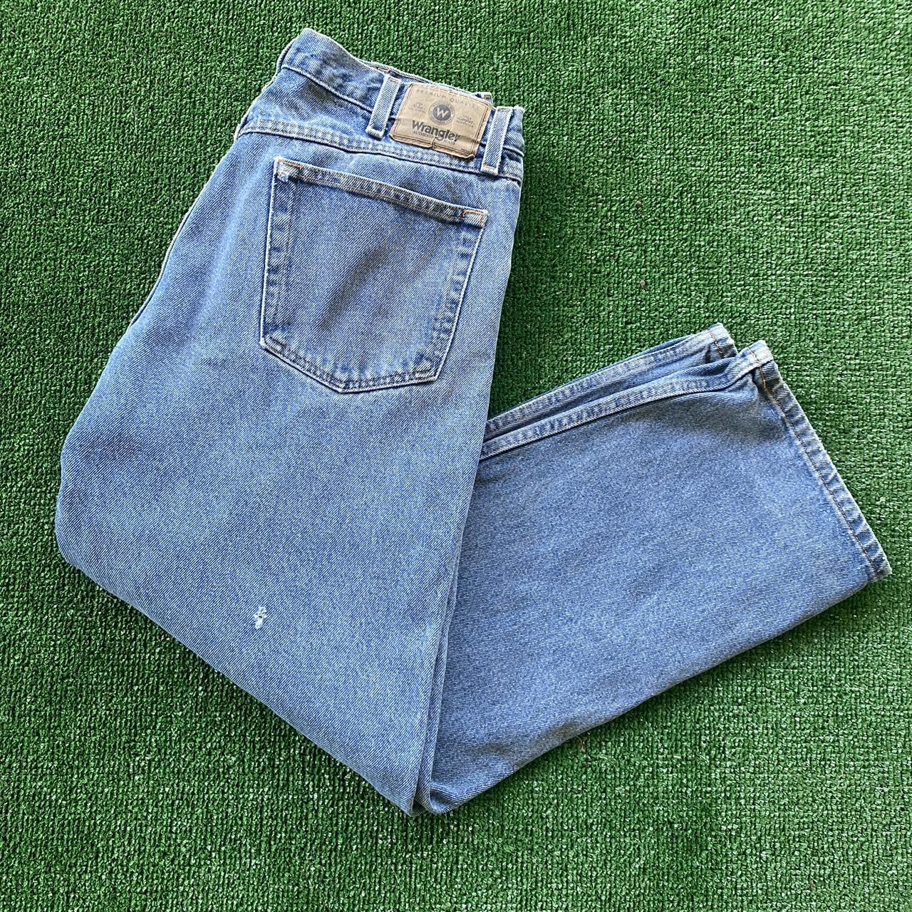 Wrangler Men's Blue Jeans | Depop