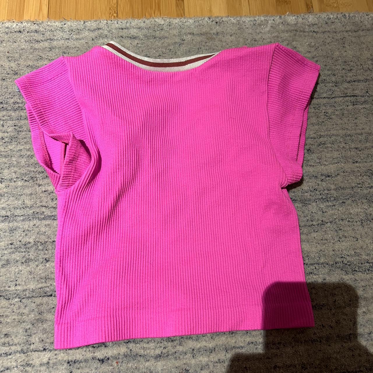 BDG Urban Outfitters Seamless Go For Gold Womens Crop Top - NEON HOT PINK