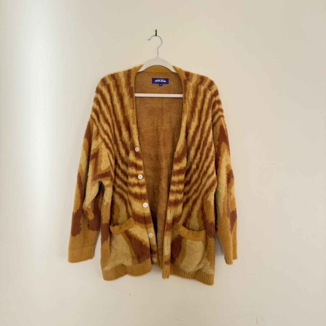 トップス Supreme Contrast Stitch Button Sweater Supreme Contrast Stitch Button Up Sweater (FW22) - $168