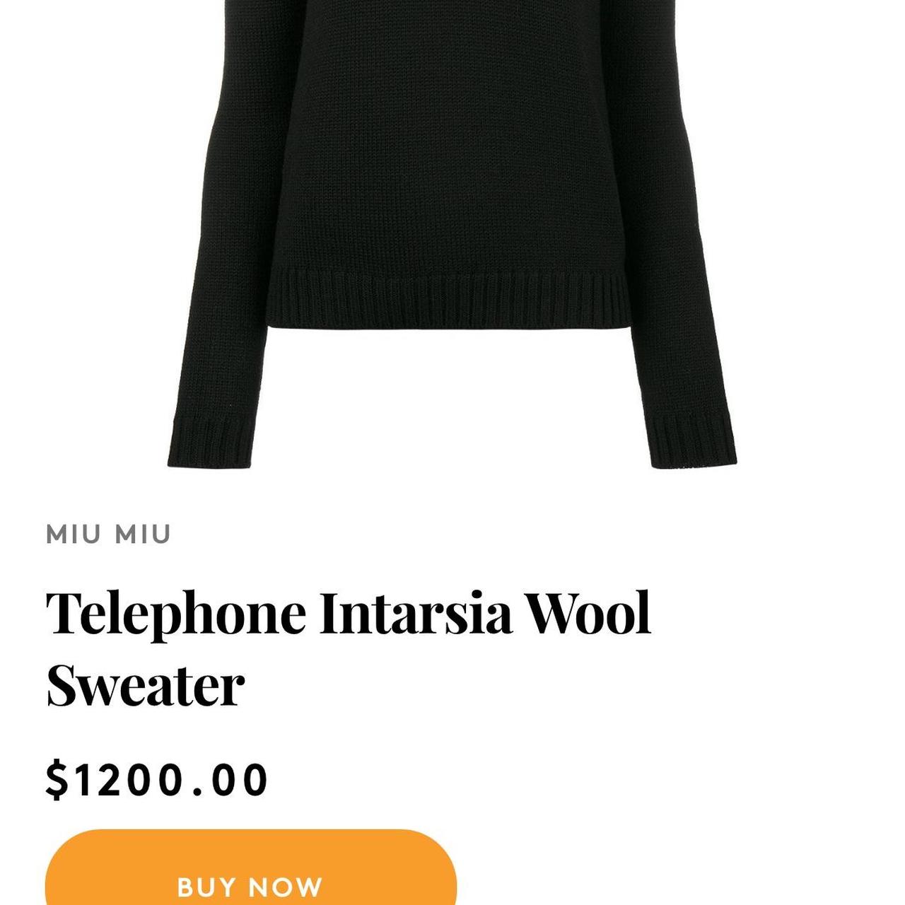 Miu Miu Women's Sweater - Black – Miu Miu Fall/Wi… - image 4