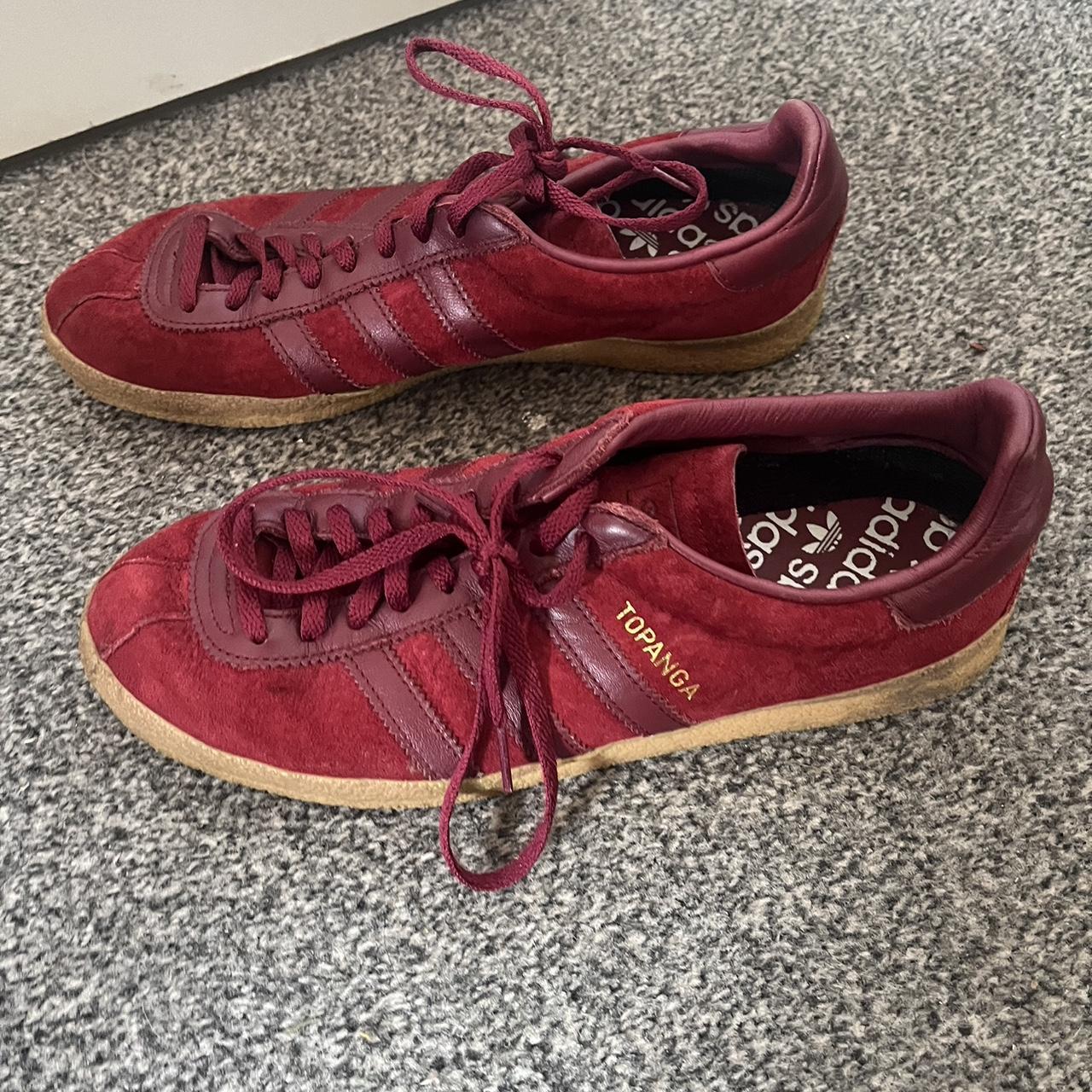 Adidas topanga burgundy best sale