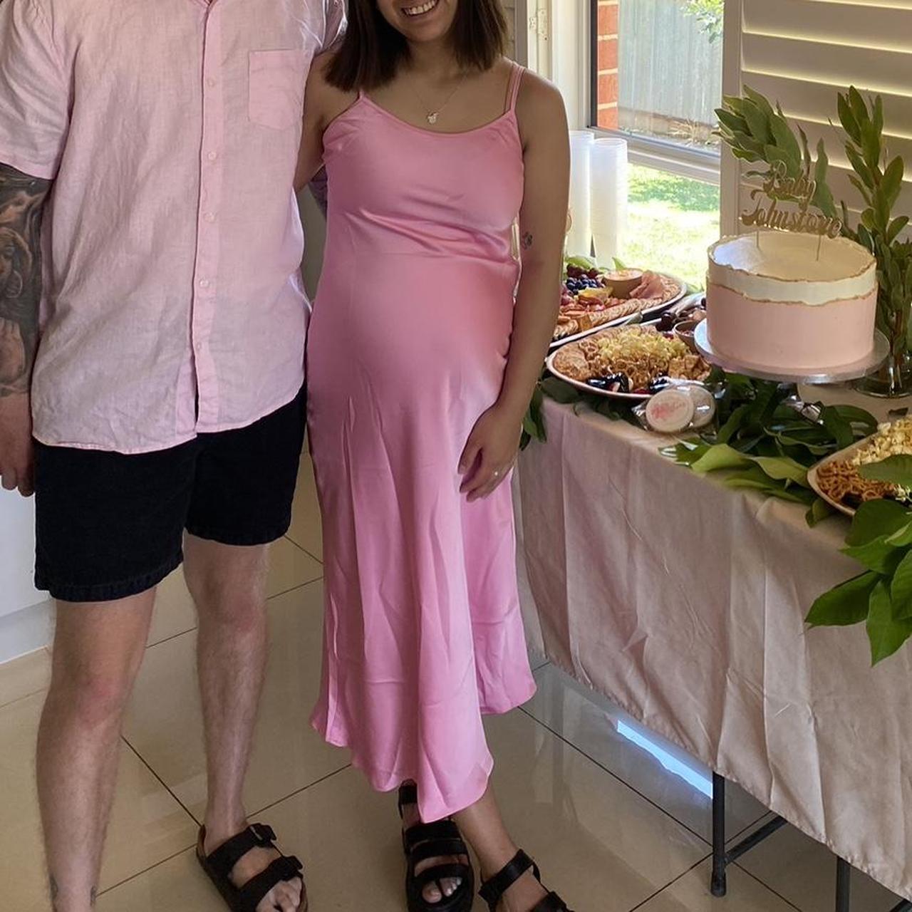 Charcoal clothing 🩷 Pink satin dress size 10 Worn... Depop