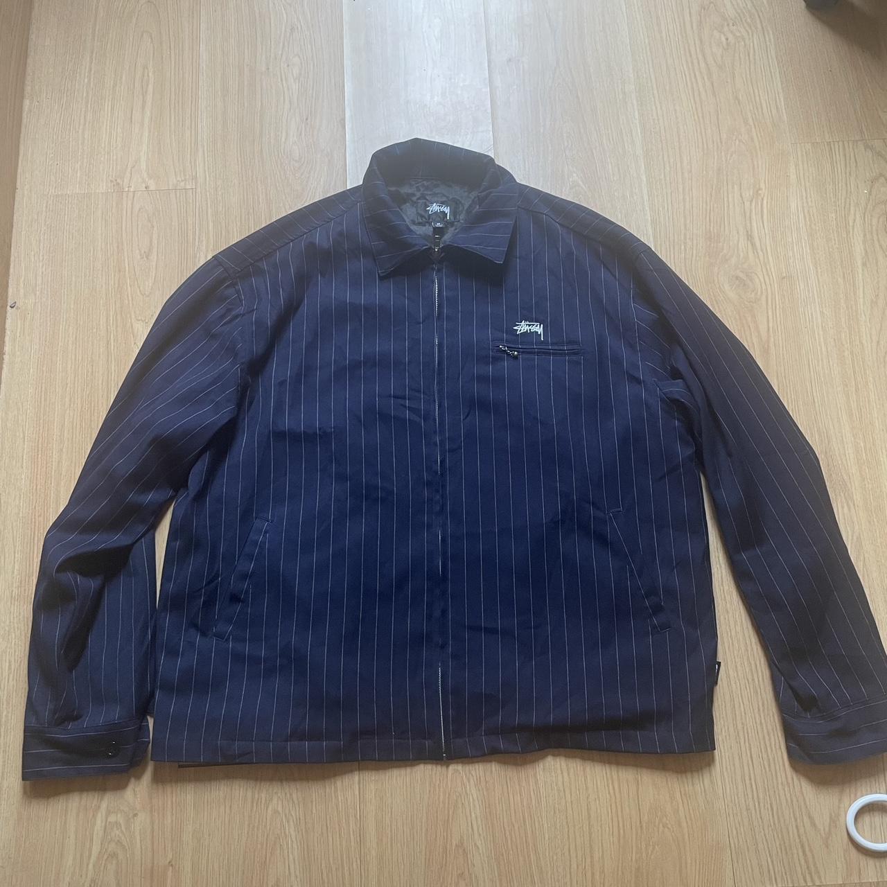 Stussy x cdg pin striped bing jacket Absolutely... - Depop