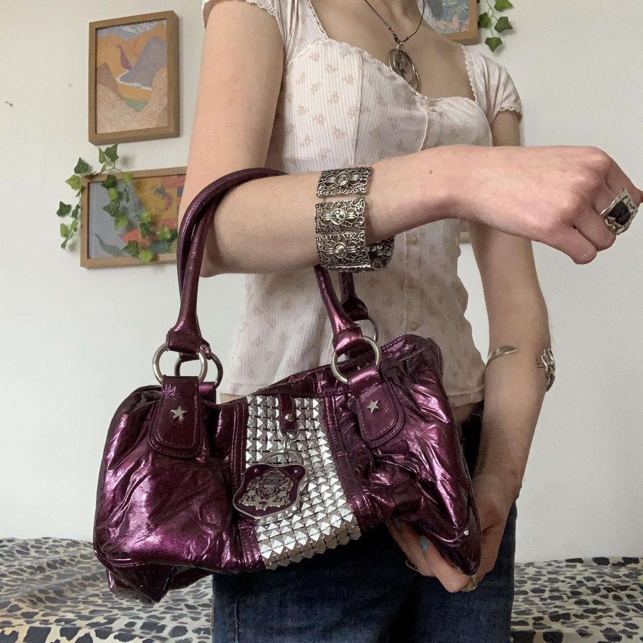 gorgeous y2k vintage purple studded bag •brand- | Depop