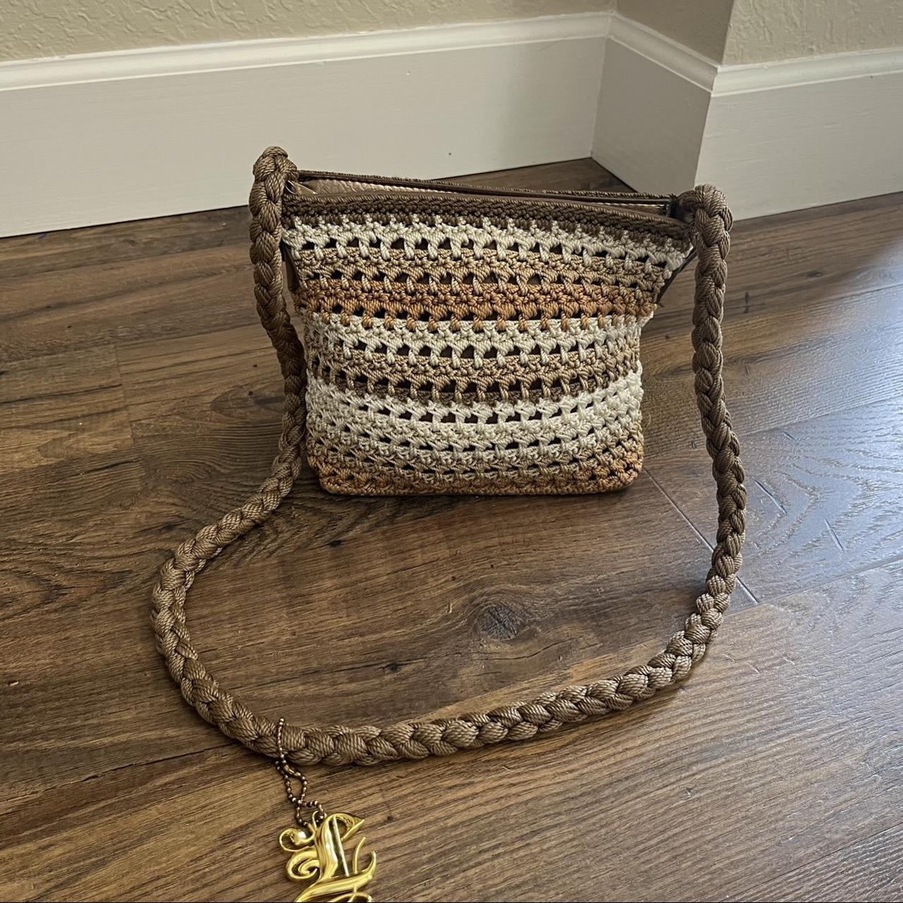 Cream Braided Crossbody Strap