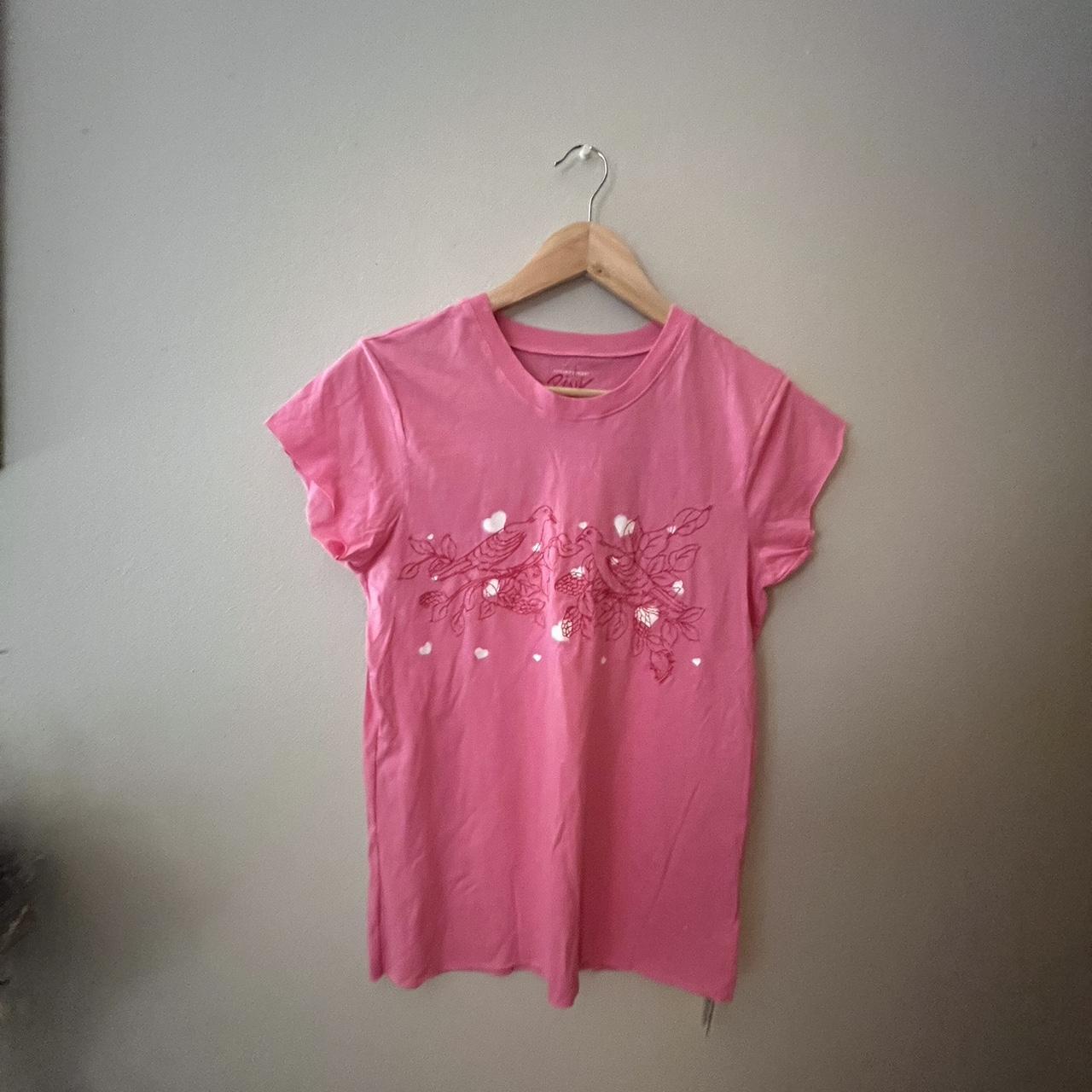 Pink/Victorias secret shirt. Super light weight and... - Depop