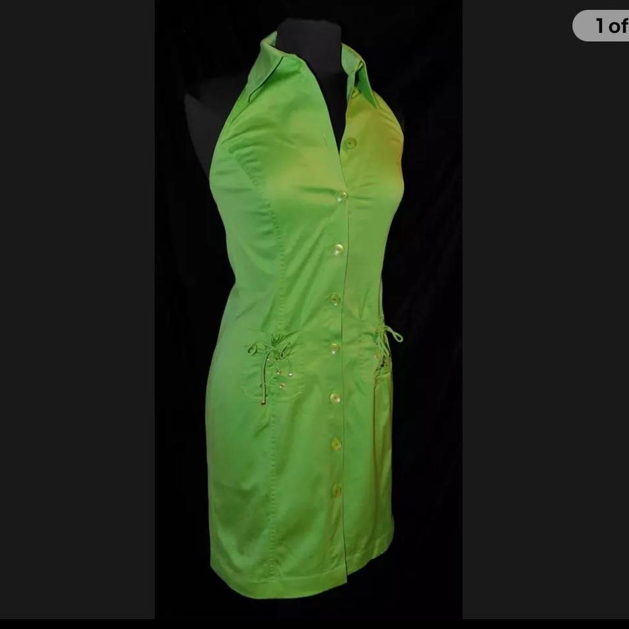 Escada green halter dress Bought from ebay but it... - Depop