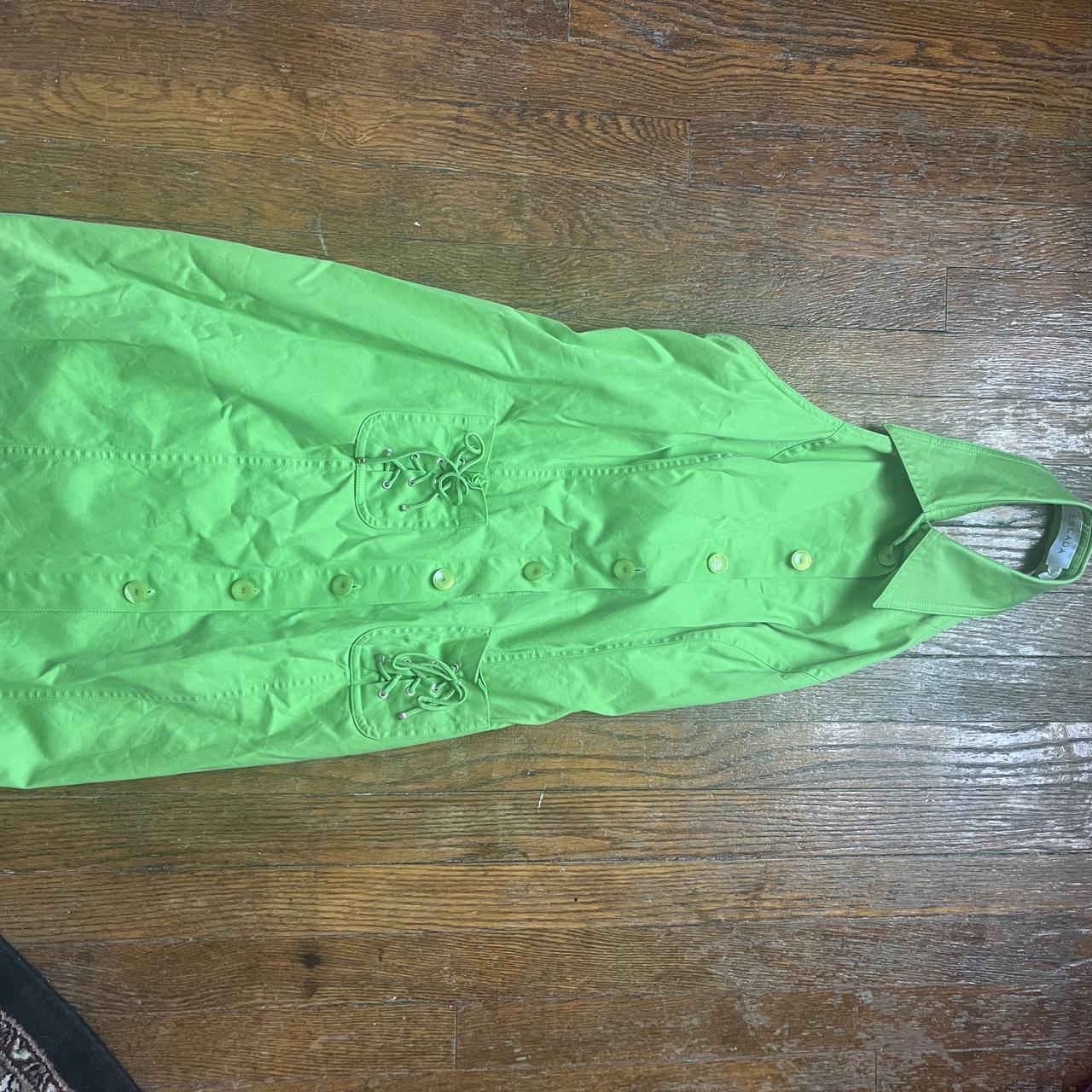 Escada green halter dress Bought from ebay but it... - Depop