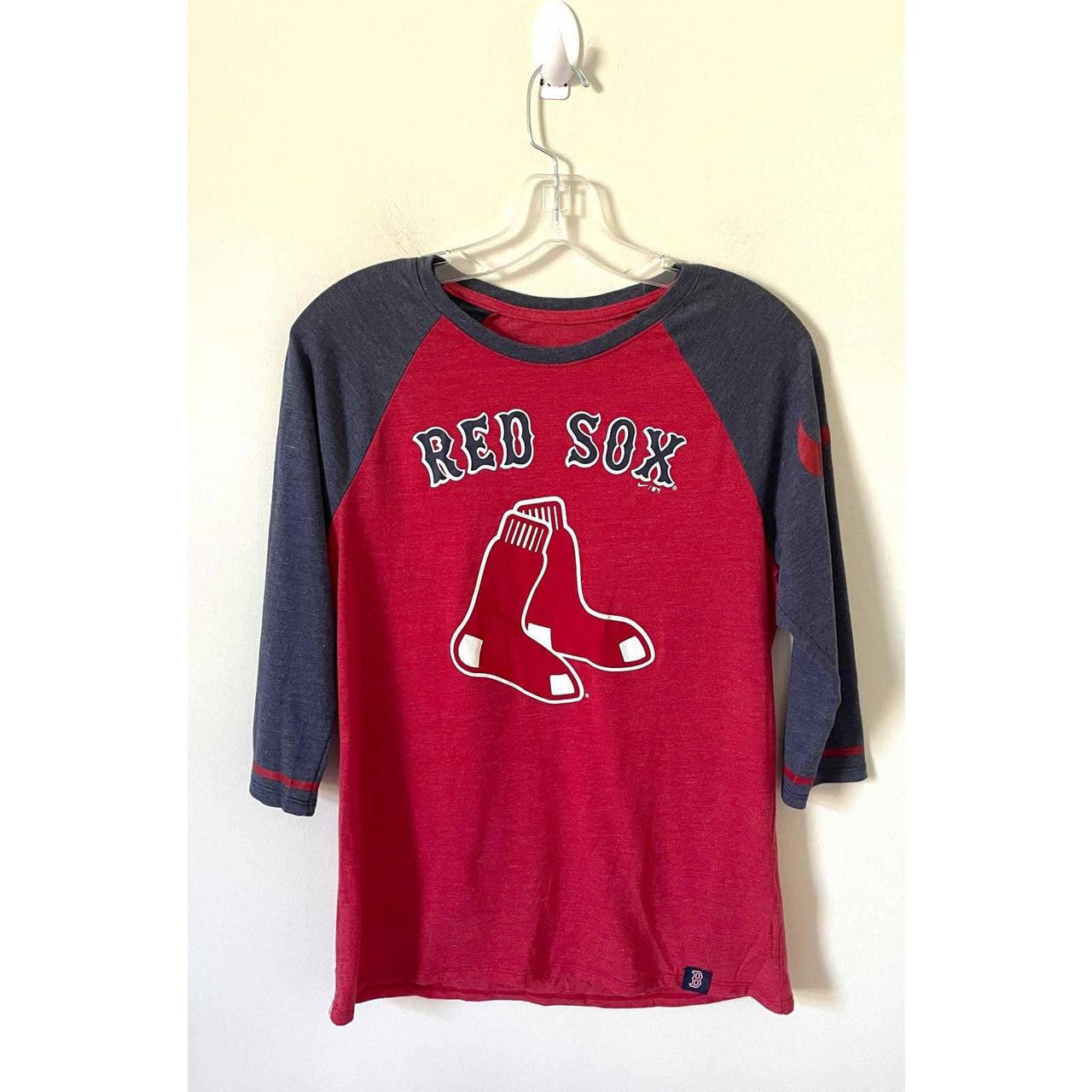 Men's Nike Long Sleeve Boston Red Sox Pullover Size - Depop