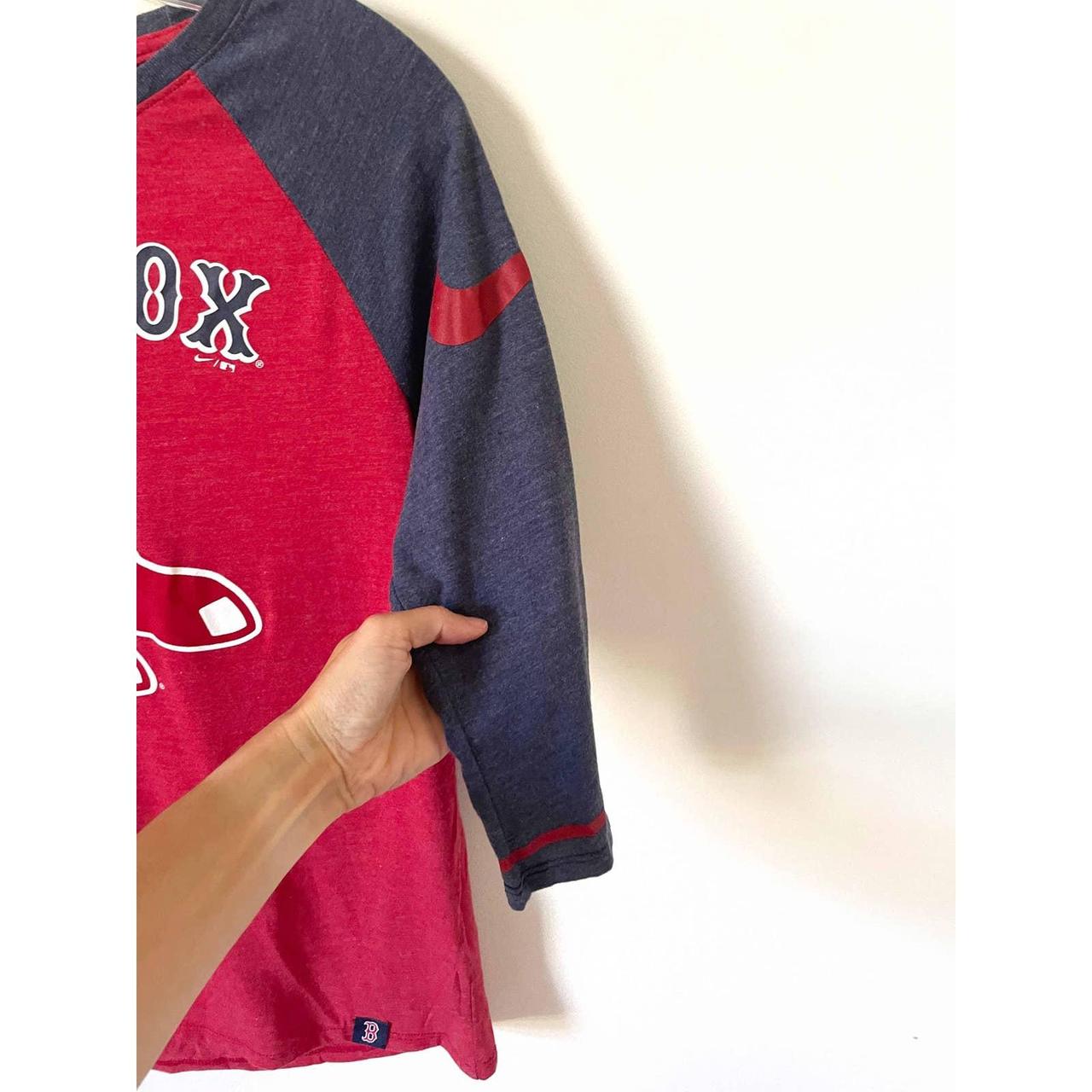 Men's Nike Long Sleeve Boston Red Sox Pullover Size - Depop