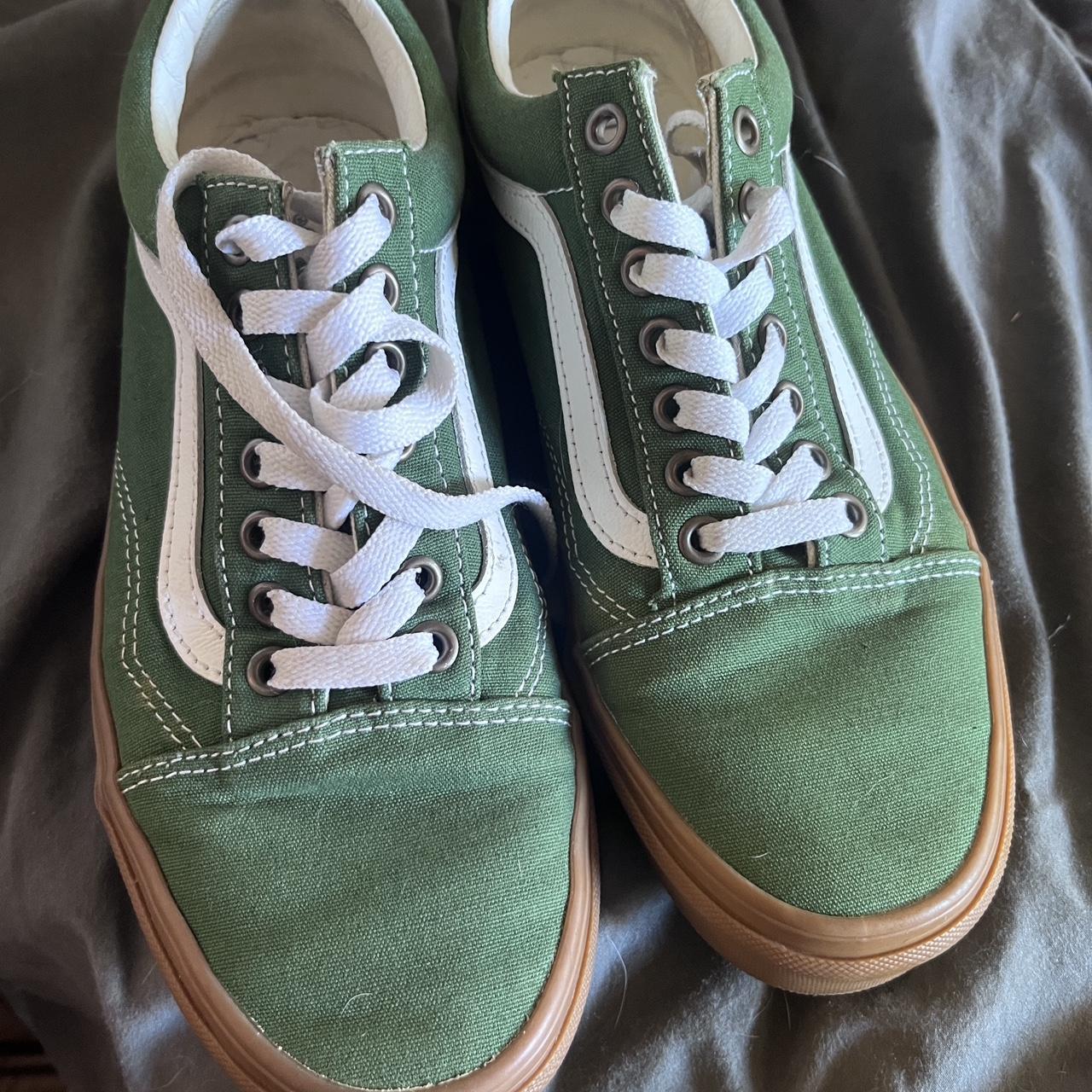 Vans Men's Green Trainers | Depop