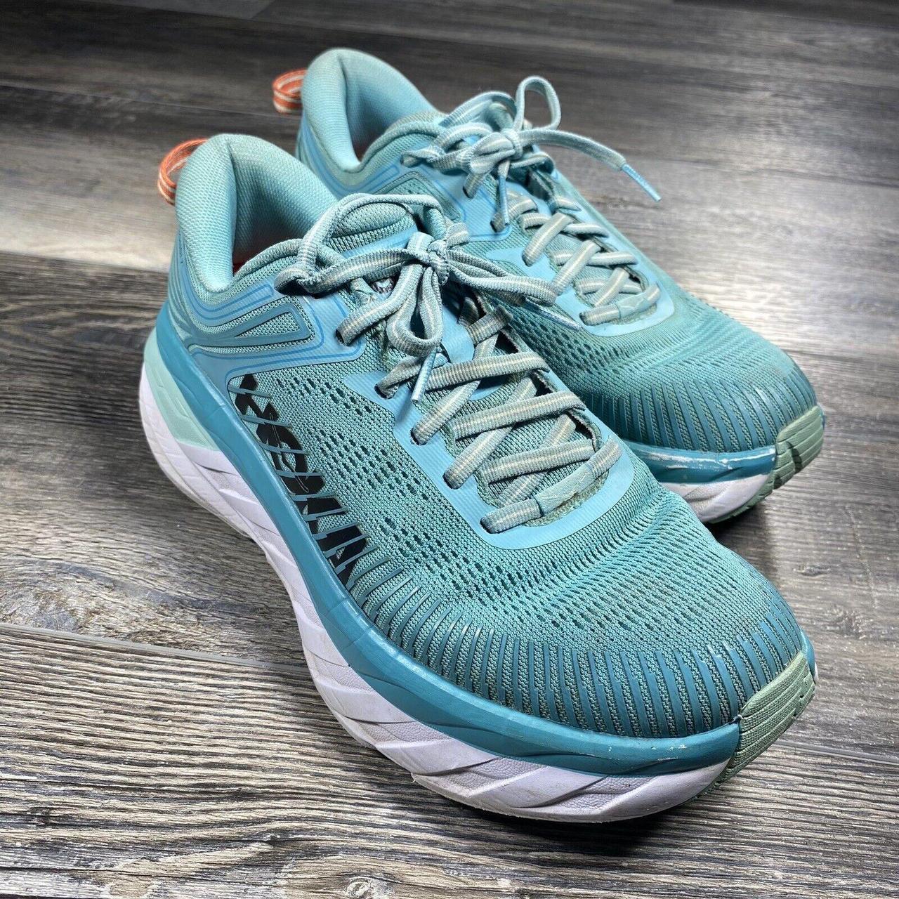 Hoka One One Bondi 7 Womens Sz 8 Blue - Depop