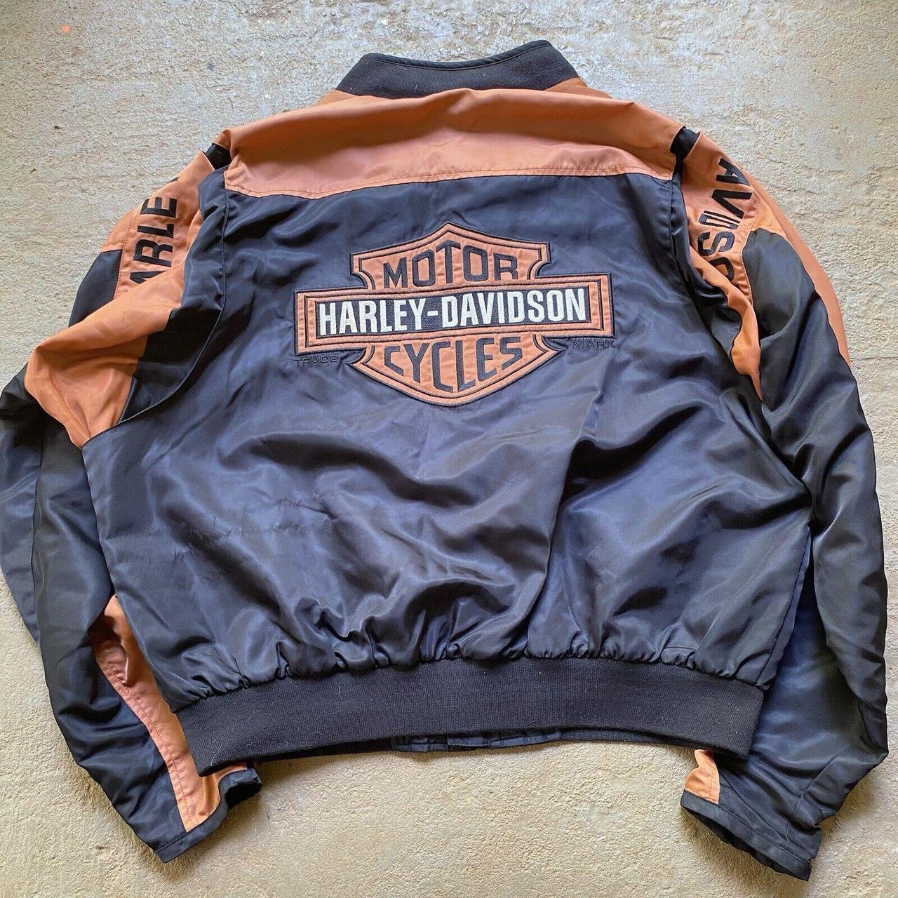 Black and orange harley jacket hotsell