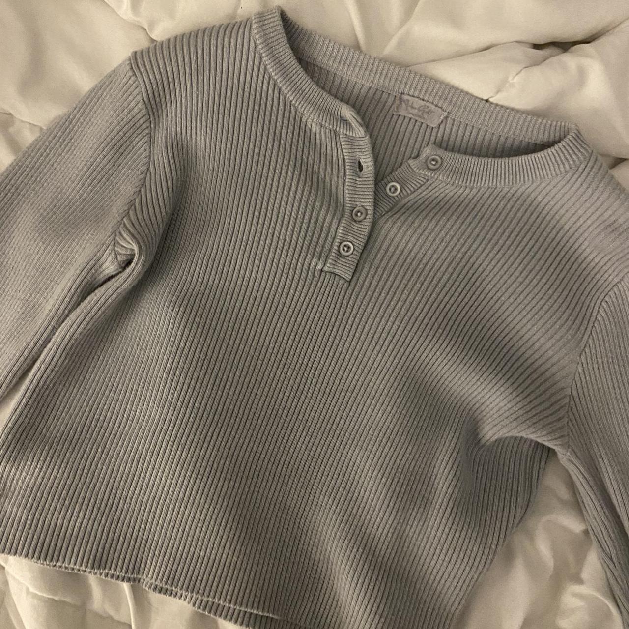 Brandy Melville Women's Blue Shirt | Depop