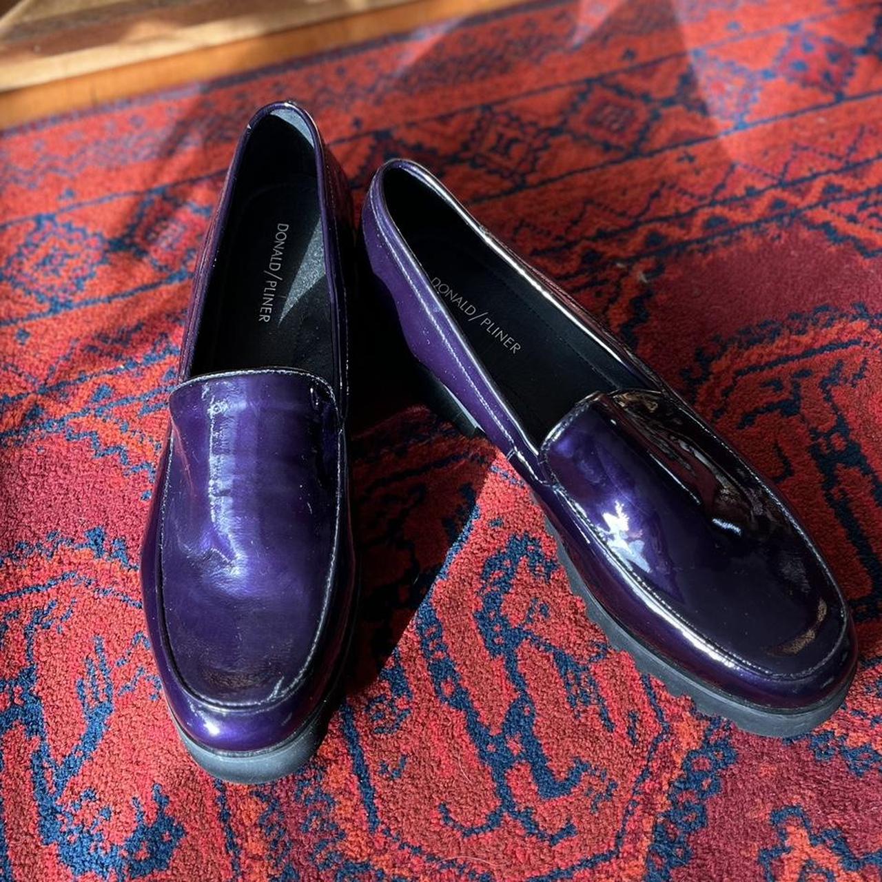 Dark on sale purple loafers