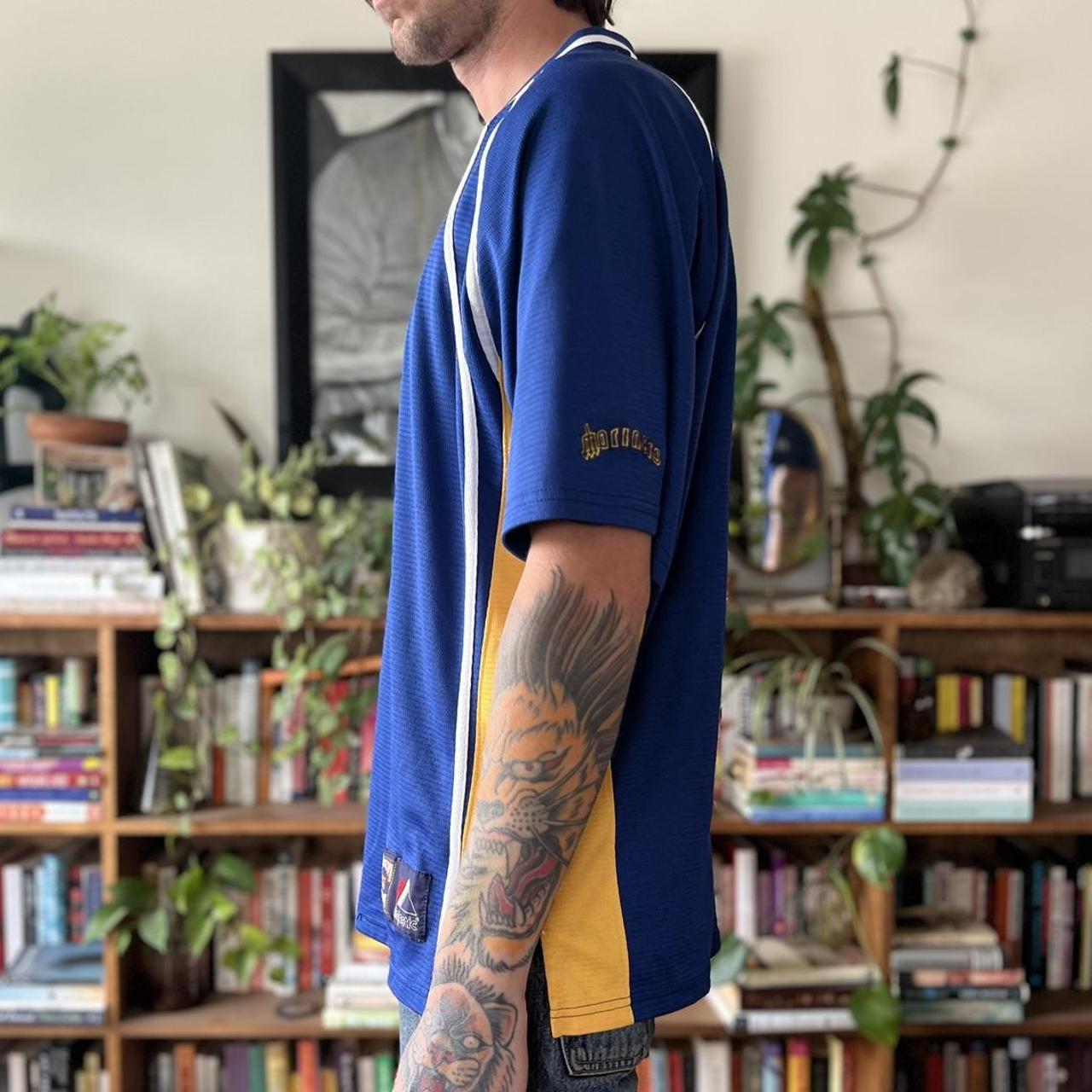 Cooperstown Collection Majestic jersey, blue & - Depop