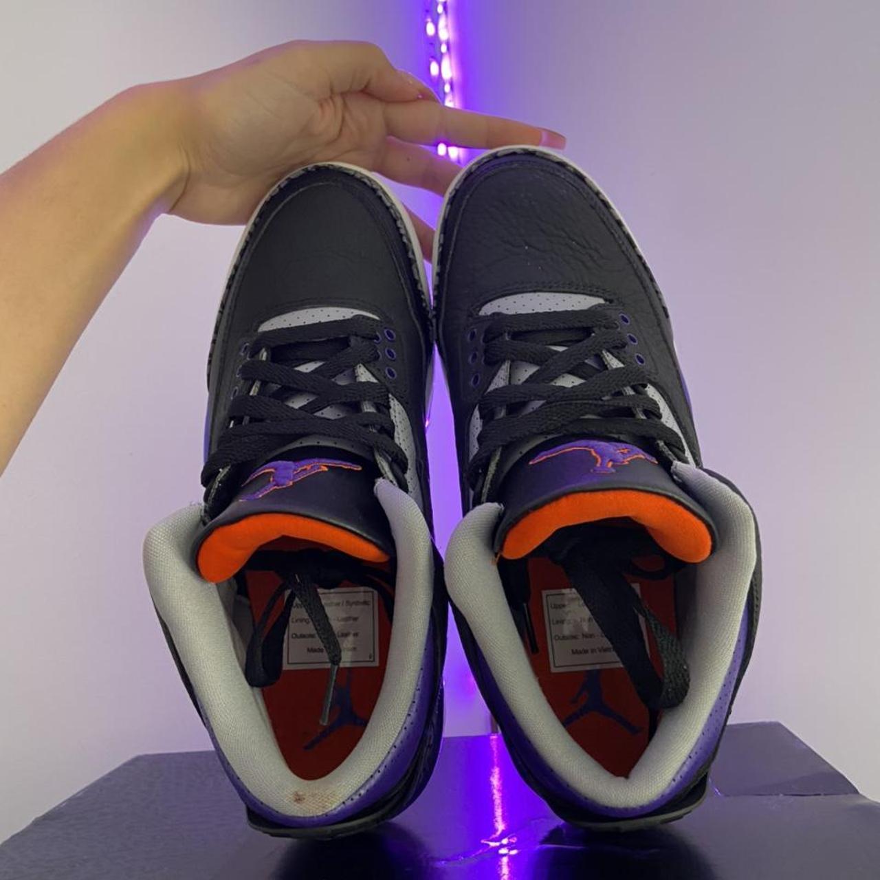 AIR JORDAN RETRO 3 Jordan 3 retro (M) black court | Depop