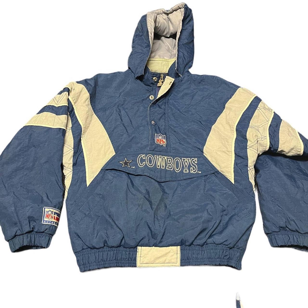 STARTER, Jackets & Coats, Vintage Starter Dallas Cowboys Nfl Pullover  Jacket