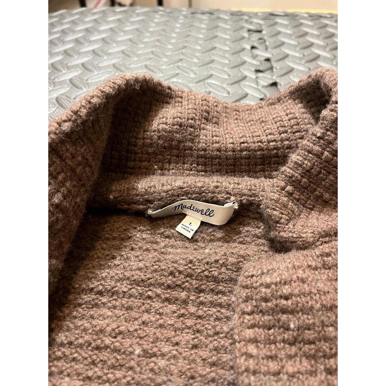 Madewell Chilton Sweater Coat heather cocoa Womens