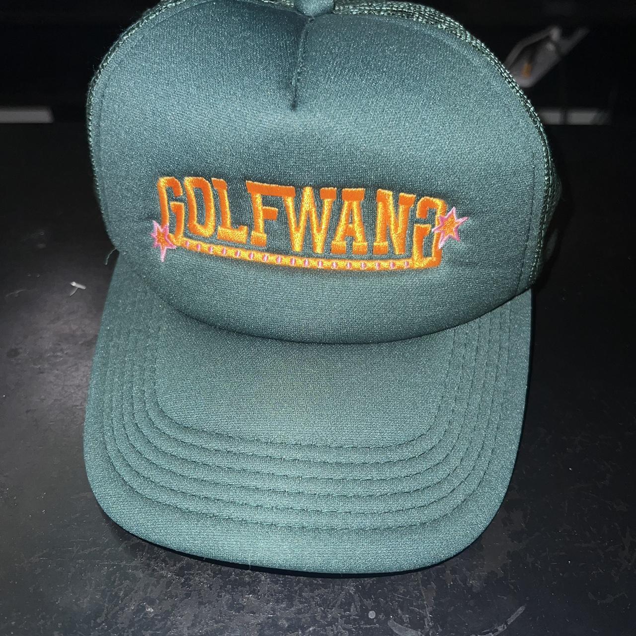 Golf Wang Men's Green Hat Depop