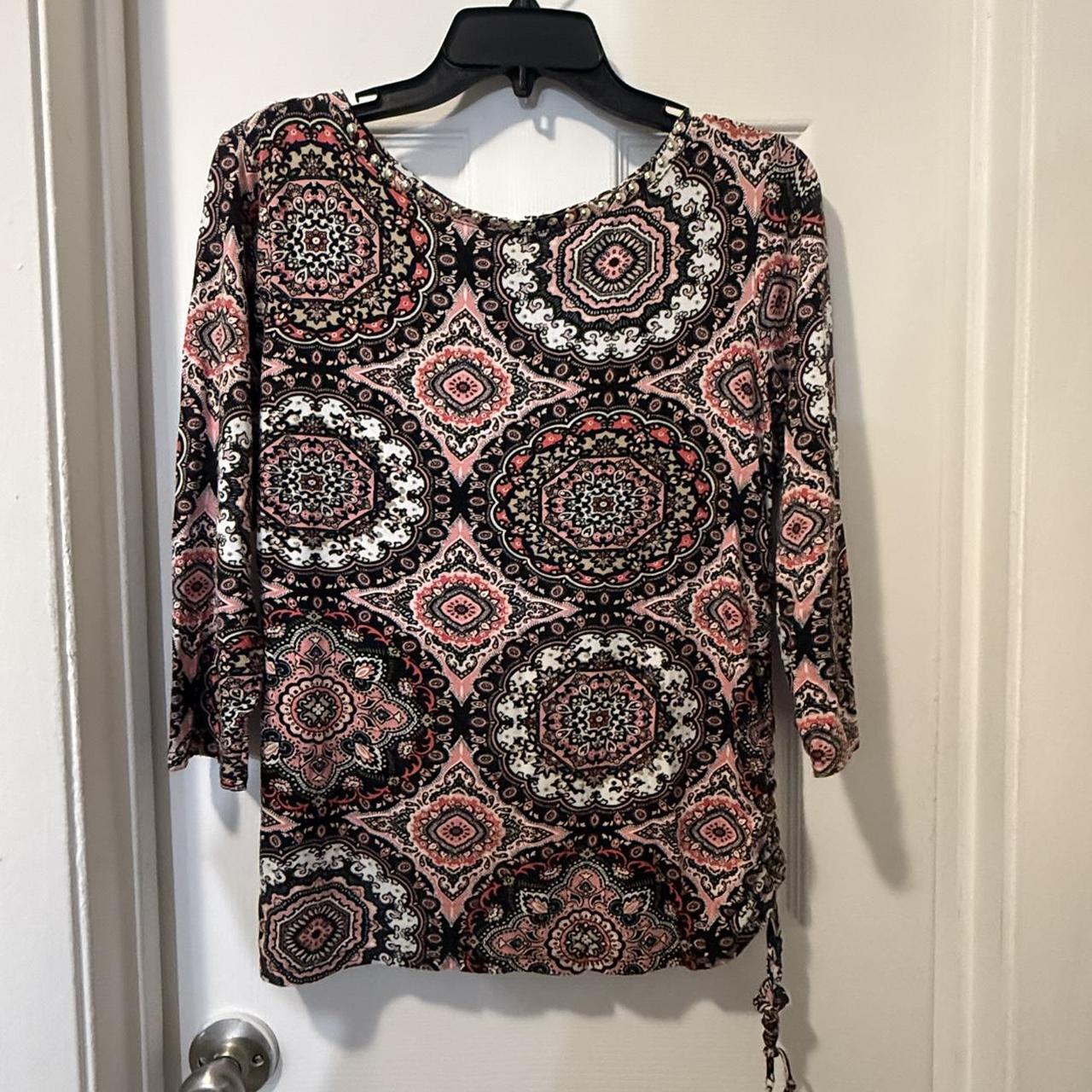 Ruby Rd. Women's Blouse - Multi/Pink - S – Ruby R… - image 1