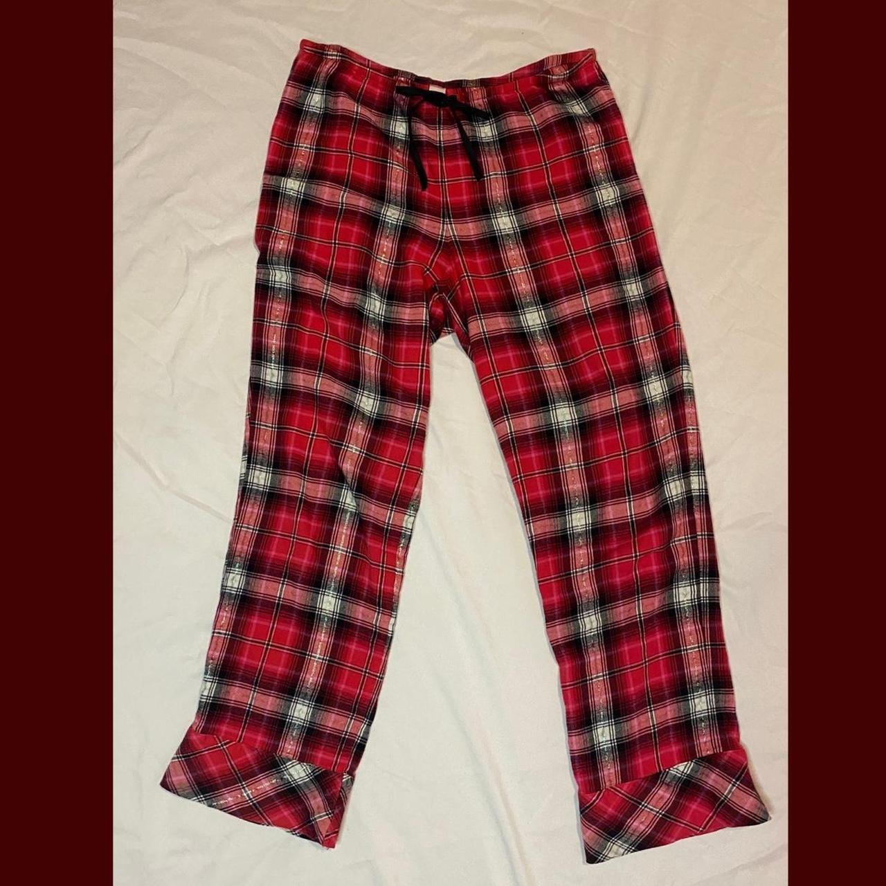 Y2k girly pink Victorias Secret Pajama Pants Size:... - Depop