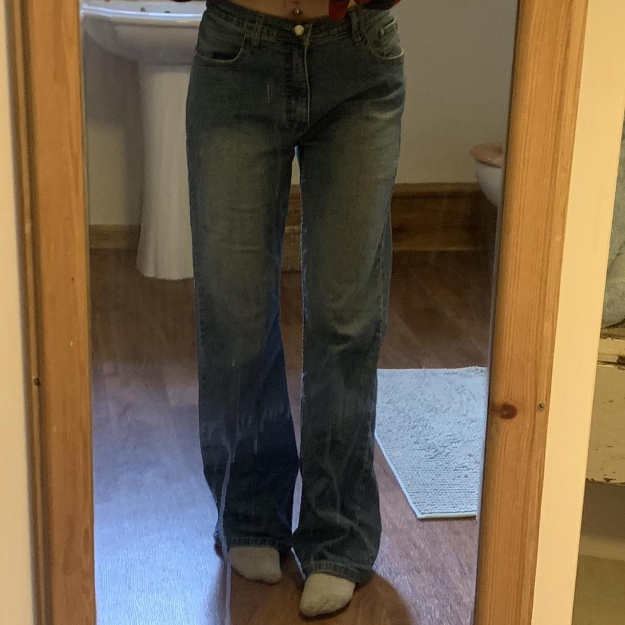 vintage coquette jeans, similar to brandy melville... Depop