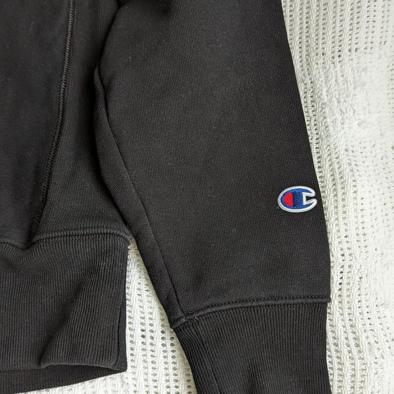 CHAMPION black quarter zip sweater size XS Worn... - Depop