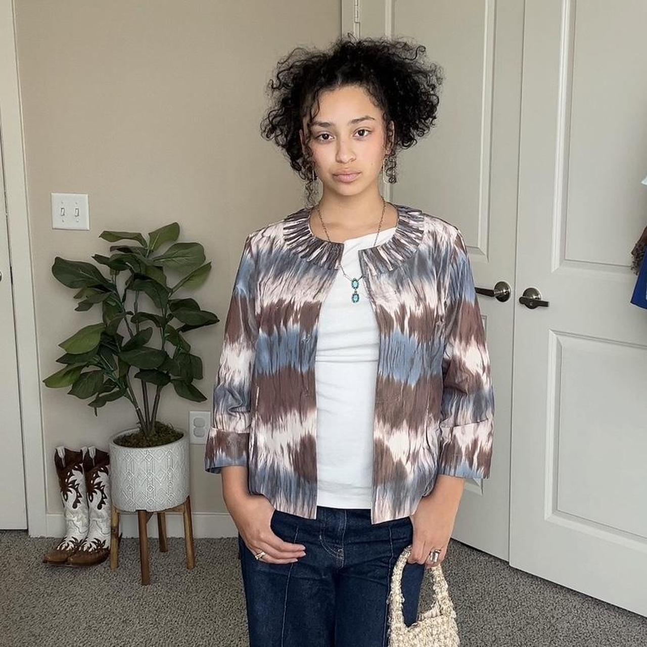 Chico's Women's Polyester Jacket - Multi/Brown - … - image 4